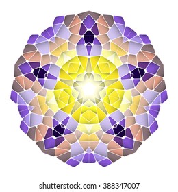 Bright abstract pattern, mandala. Vector design template for art.