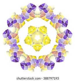 Bright abstract pattern, mandala. Vector design template for art.