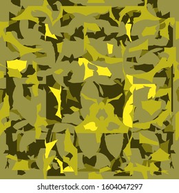 Bright abstract pattern on a dark background.From light yellow to dark brown.Vector illustration.Work for your business.