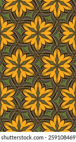 Bright abstract pattern of yellow-green. Vector illustration