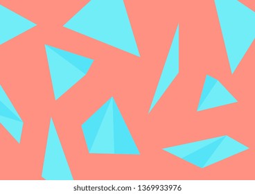 Bright abstract polygonal shapes minimal background. Vector design