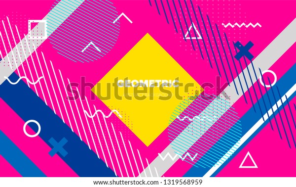 Bright Abstract Pop Art Style Background Stock Vector