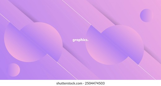 Bright abstract purple futuristic design, Overlapping half circles with overlay lines pattern. With a pink and light purple background.  Eps10