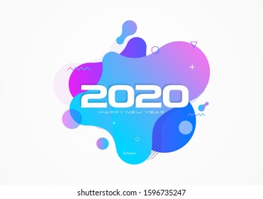 Bright abstract shapes Free Vector