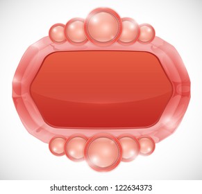bright abstract speech bubble