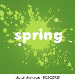 Bright abstract splashes on a colored background