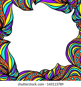 Bright abstract square frame for your text or image