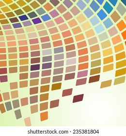 Bright abstract squares background with mosaic style. Modern banner design template, vector illustration.