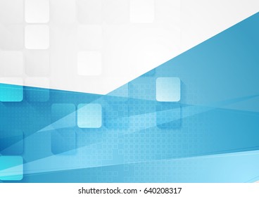 Bright abstract tech geometric background. Vector design