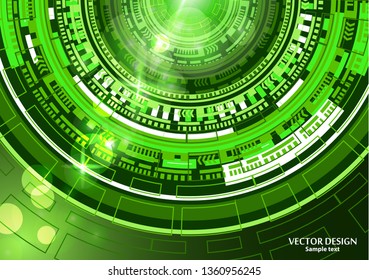 Bright abstract technology background. High tech communication concept innovation background. Circle and empty space for your text. Vector illustration for your design.