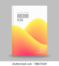 Bright abstract template for covers, flyers, banners, posters. Advertising brochure template. Vector illustration