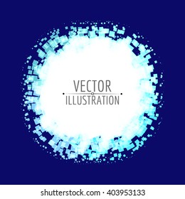 Bright abstract template. Vector illustration.