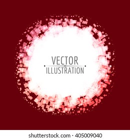 Bright abstract template. Vector illustration.