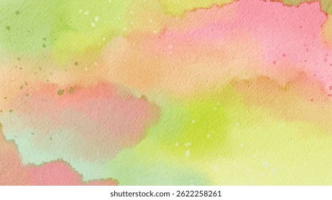 Textura abstracta brillante con capas de verde amarillento y rosa