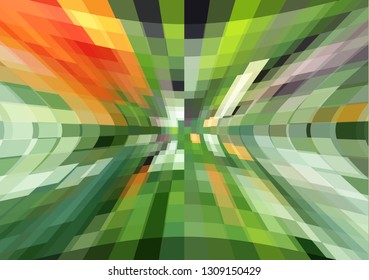 Bright abstract textured background from rectangles. Blurred design. Vector illustration
