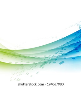 Bright abstract transparent waves background. Vector illustration