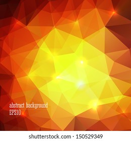 Bright abstract triangle background. Vector illustration EPS 10