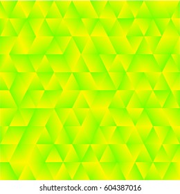 Bright abstract triangles surface. Colorful polygonal background. Green colors abstract pattern. Ideal for website backgrounds, flyers, brochures, banners, badges, posters etc