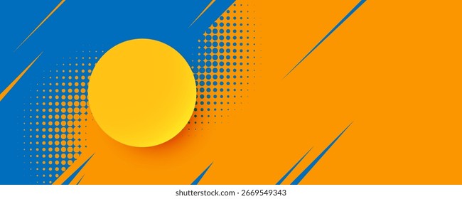 Bright abstract vector illustration with orange sun and yellow field patterns