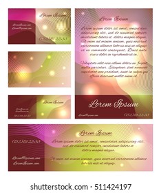 Bright abstract vector set for business. Folder, business cards, flyers, promotional cards