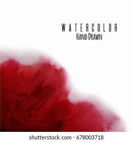 Bright abstract  watercolor background with paper texture. Vector template for card, poster, banner, print for t-shirt. 