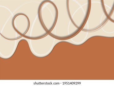 Ola abstracta brillante, líneas entrelazadas, curl. Diseño para publicidad. Fondo de portada. Plantilla de presentación. Ilustración del vector