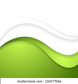 Bright abstract waves background. Vector template design