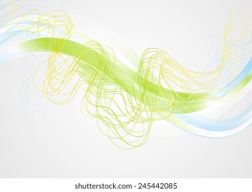 Fondo corporativo ondulado y abstracto brillante. Diseño de vectores