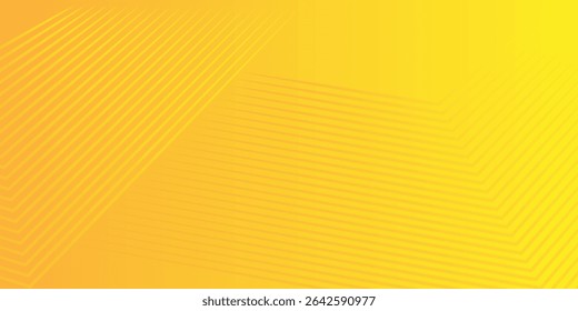 Bright Abstract Yellow Background with Lined Geometric Patterns