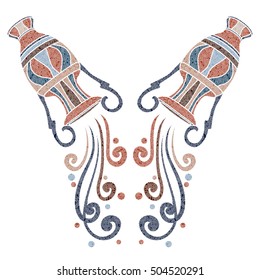 Bright amphora, zodiac Aquarius sign