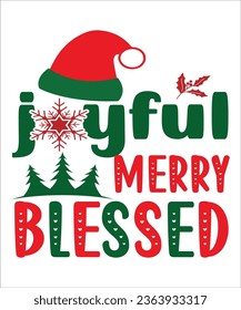  Bright AndJoyful svg, Merry and Bright svg, Winter Design , Holiday svg, Christmas T-Shirt Design,Design Bundle,Typography Design,christmas svg, Cut Files


