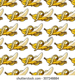 Bright appetizing texture yellow banana, diet, print advertising shop, a cafe, a healthy lifestyle