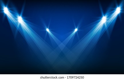 Bright arena lights vector design