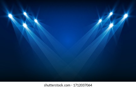 Bright arena lights vector design