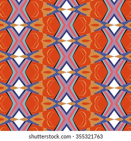 bright, attention-grabbing pattern in the sixties style, flashy color