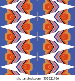 bright, attention-grabbing pattern in the sixties style, flashy color