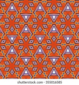 bright, attention-grabbing seamless pattern in the sixties style, flashy color