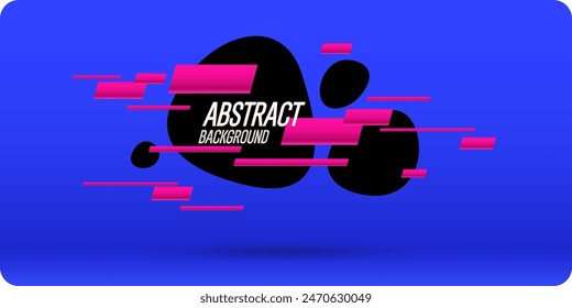 Bright attractive abstract background with graphic elements. A composition of shapes and color spots. A blank for creativity.