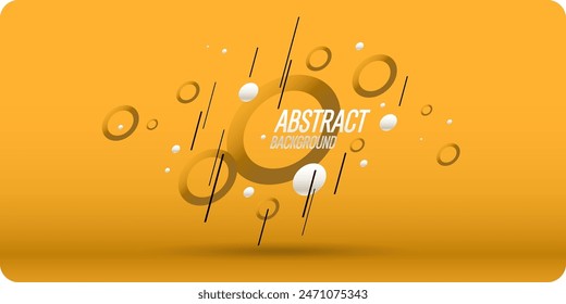 Bright attractive abstract background with graphic elements. A composition of shapes and color spots. A blank for creativity.