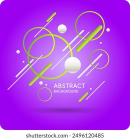 Bright attractive abstract background with graphic elements. A composition of shapes and color spots. A blank for creativity.