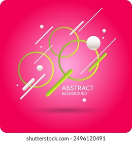 Bright attractive abstract background with graphic elements. A composition of shapes and color spots. A blank for creativity.