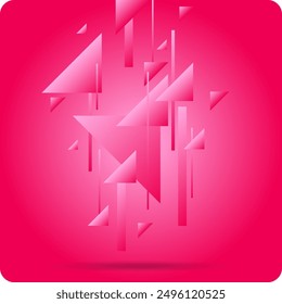 Bright attractive abstract background with graphic elements. A composition of shapes and color spots. A blank for creativity.