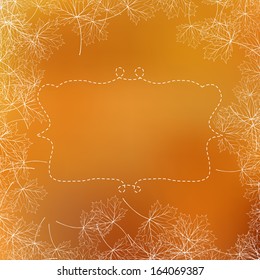 Bright autumn background with space for text. And also includes EPS 10 vector
