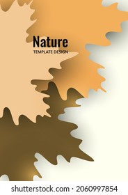 Bright autumn maple leaves on a white background. Creative design. Vector illustration.