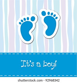 Bright baby boy arrival card
shower invitation