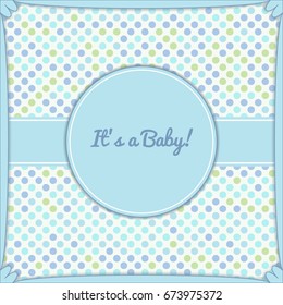 Bright baby shower invitation card