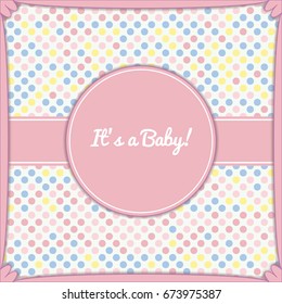 Bright baby shower invitation card