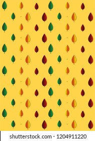 Bright backdrop with a pattern of autumn leaves