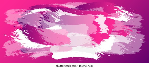 Bright background. Abstract luxury brush strokes with frame. vector texture