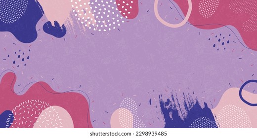 Heller Hintergrund. Abstrakte Formen, helle Farben. Minimalistischer Musterhintergrund.
